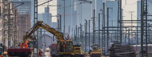 Dauerbaustelle: Alleine im Rhein-Main-Gebiet will die Deutsche Bahn 12 Milliarden Euro in ihre Infrastruktur investieren. Bild: dpa