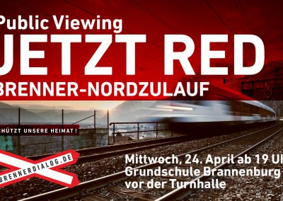 Public Viewing „Jetzt red i“ (BR) in Brannenburg